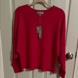 NWT Cashmere Box Cozy Fuchsia Cashmere Sweater